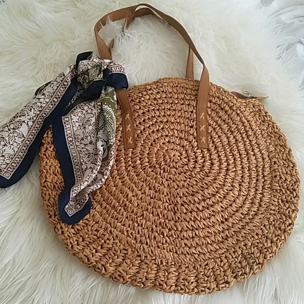 NWOT Straw Purse